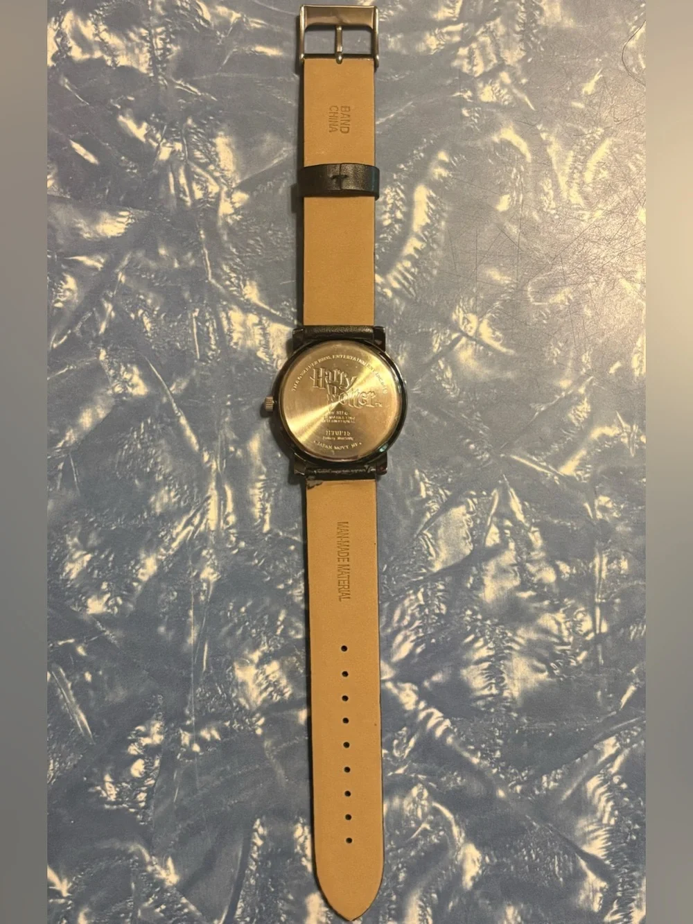 Vintage Warner Bros. Black Leather Harry Potter Prisoner of Azkaban Watch